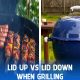 Lid up VS Lid Down When Grilling